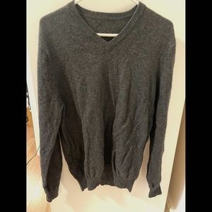 Club Room Men's Cashmere Sweater Charcoal Gray